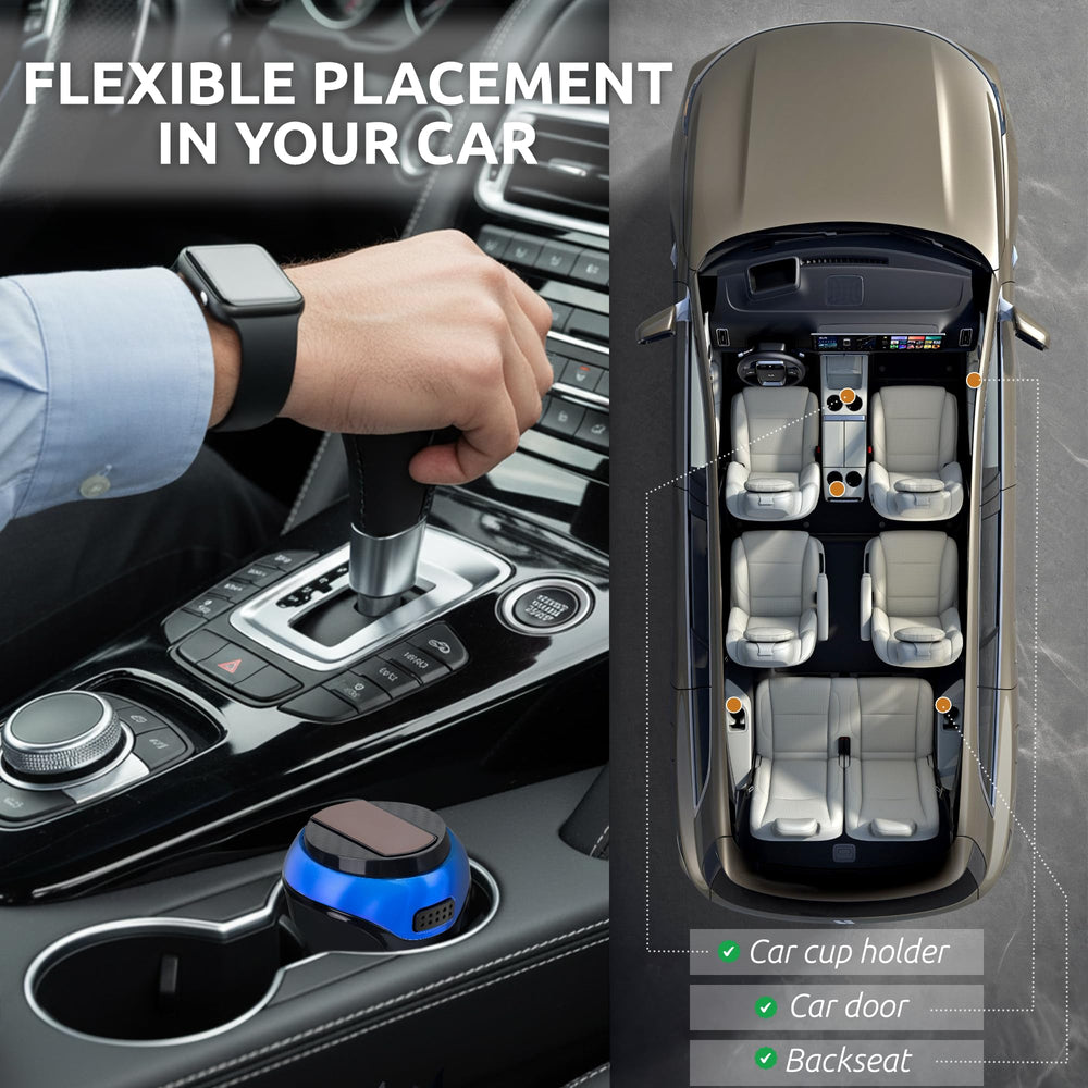 TAKAVU blue metallic color adds a touch of luxury to your car interior.