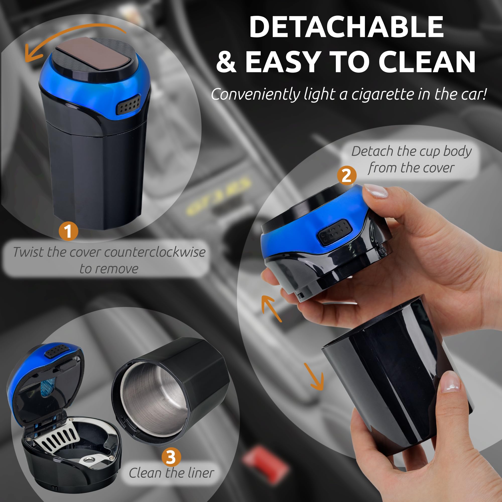 TAKAVU cup-holder fit accommodates most vehicles for convenient placement.