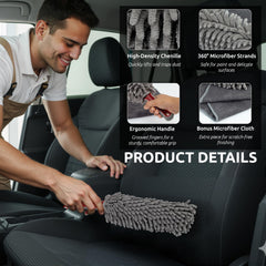 TAKAVU duster shows lint-free performance on dashboards and surfaces