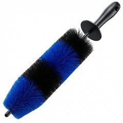 TAKAVU Master Wheel Brush long bristles reach tight rims for thorough cleaning.