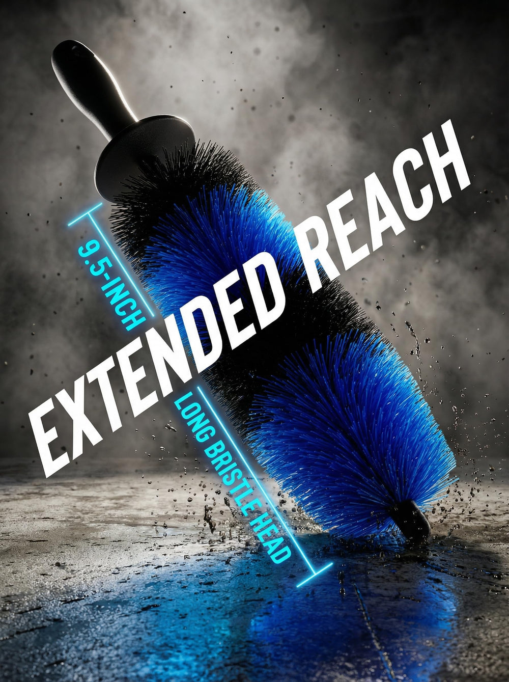TAKAVU Master Wheel Brush soft bristles scrub gently without scratching wheels.