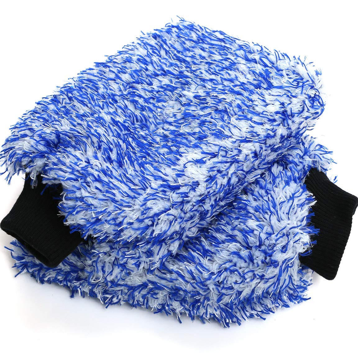Takavu New Car Wash Mitt blue captures dirt while protecting car paint for a scratch-free wash