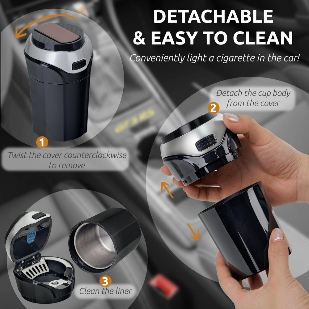 TAKAVU removable cigarette lighter enables convenient in-car lighting from your seat