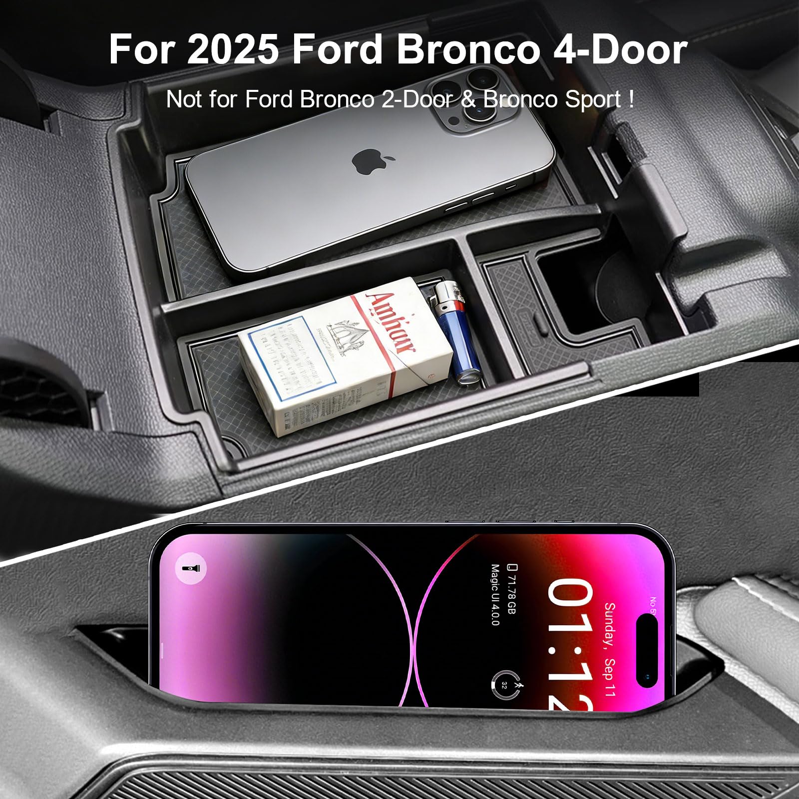 Takeyman 4-door handle storage keeps cabin clutter under control.