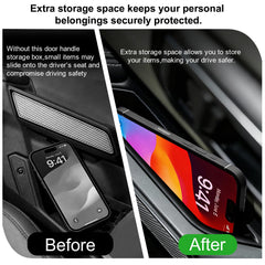 Takeyman four-door storage boxes organize phones, sunglasses and coins.