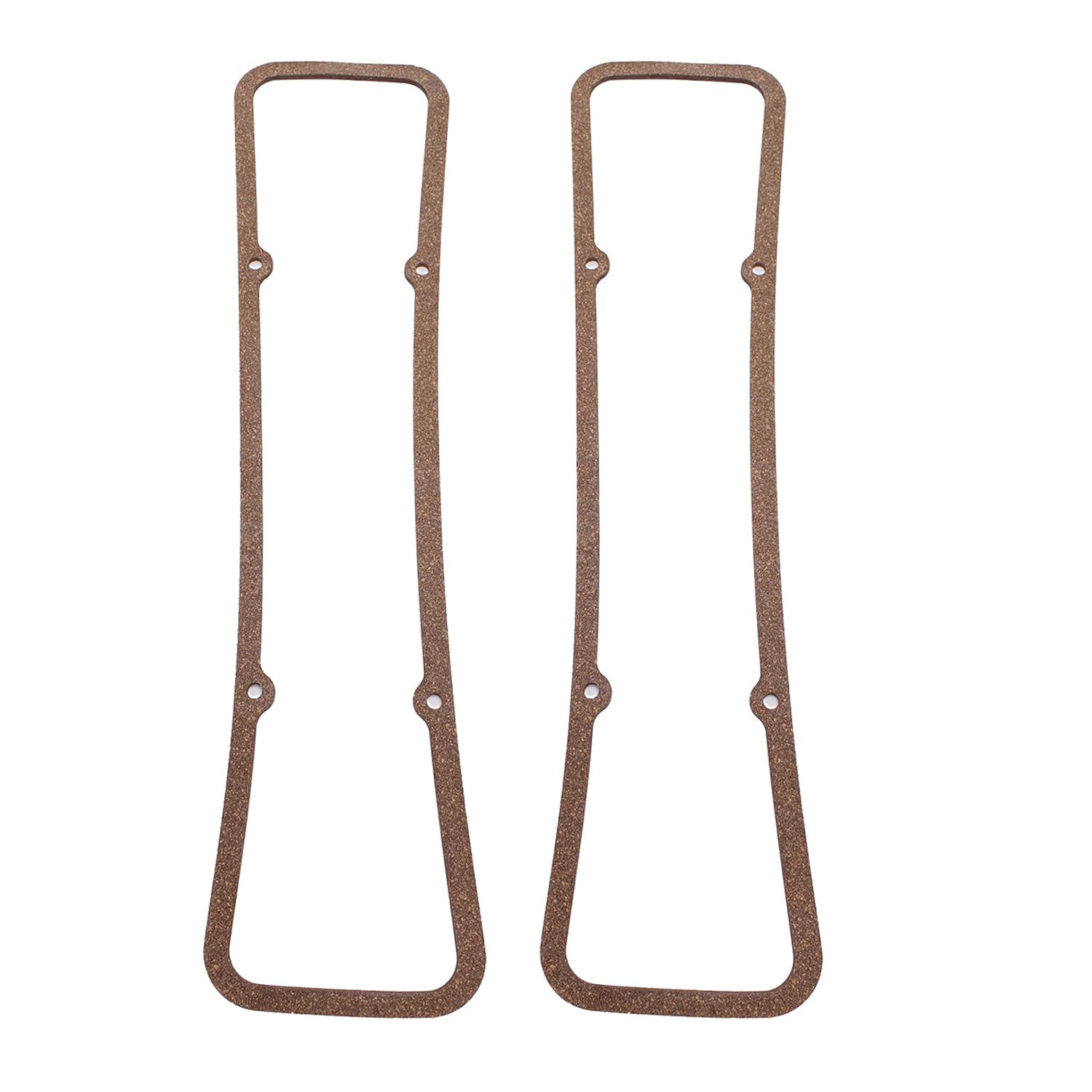 TAKPART 5/16 inch cork valve cover gasket for SBC engines, front view shows thick seal