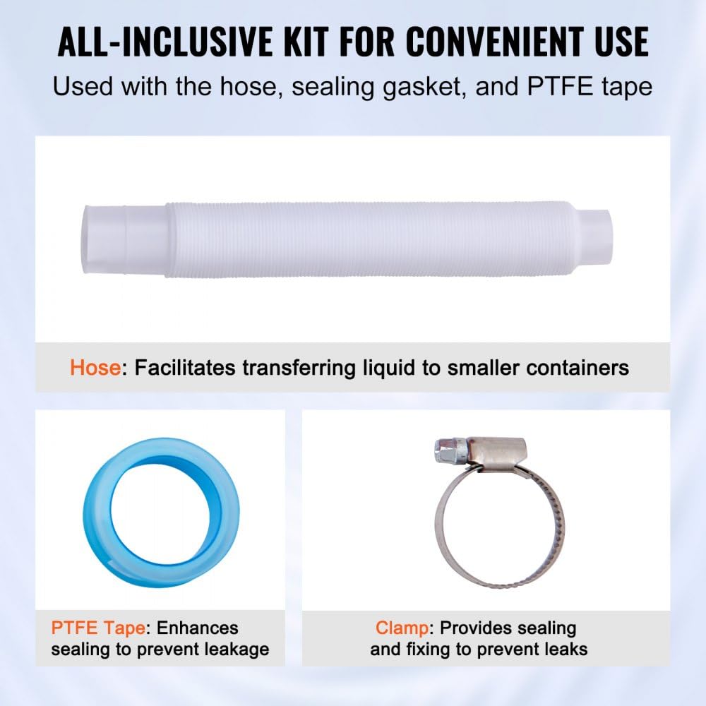TALFIT filter and U‑tube included for cleaner, smoother pumping.