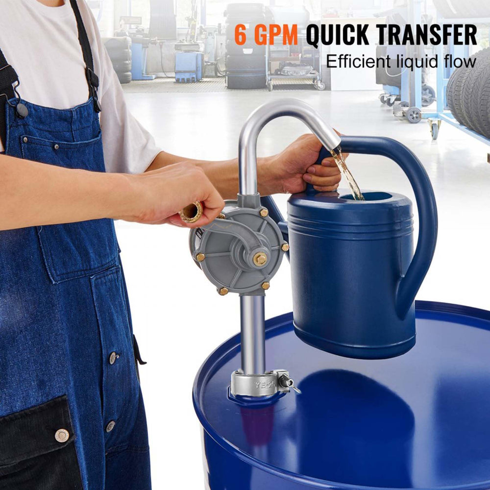 TALFIT hand oil transfer pump core features corrosion‑resistant aluminum body.