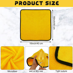 Tallew 16x16 inch microfiber towels ideal for detailing and buffing.