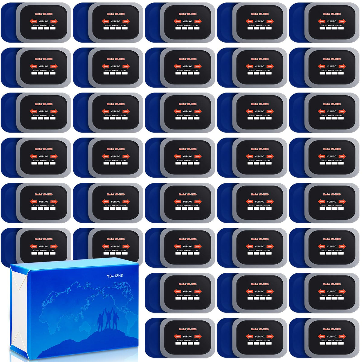 Tallew 80pcs tire patch set — durable patches for quick puncture repair.