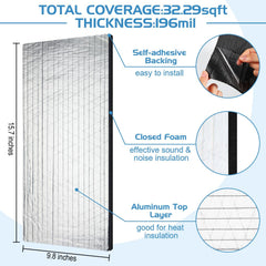 Tallew aluminum foil surface close-up demonstrates durable waterproof barrier
