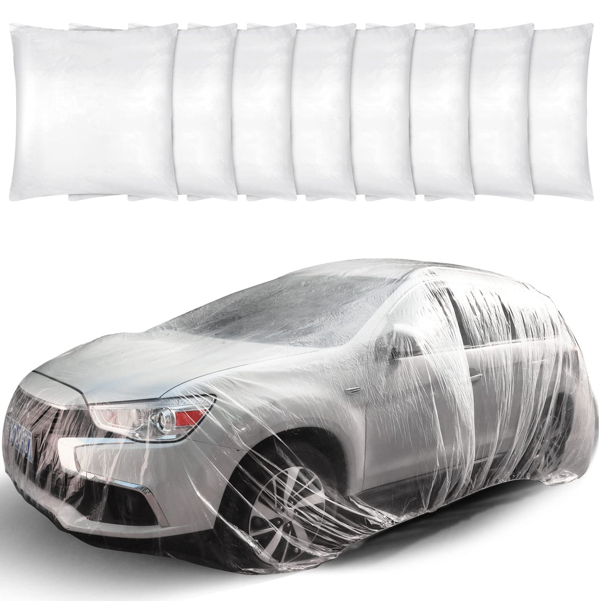 Tallew car cover on a sedan provides full exterior protection from weather