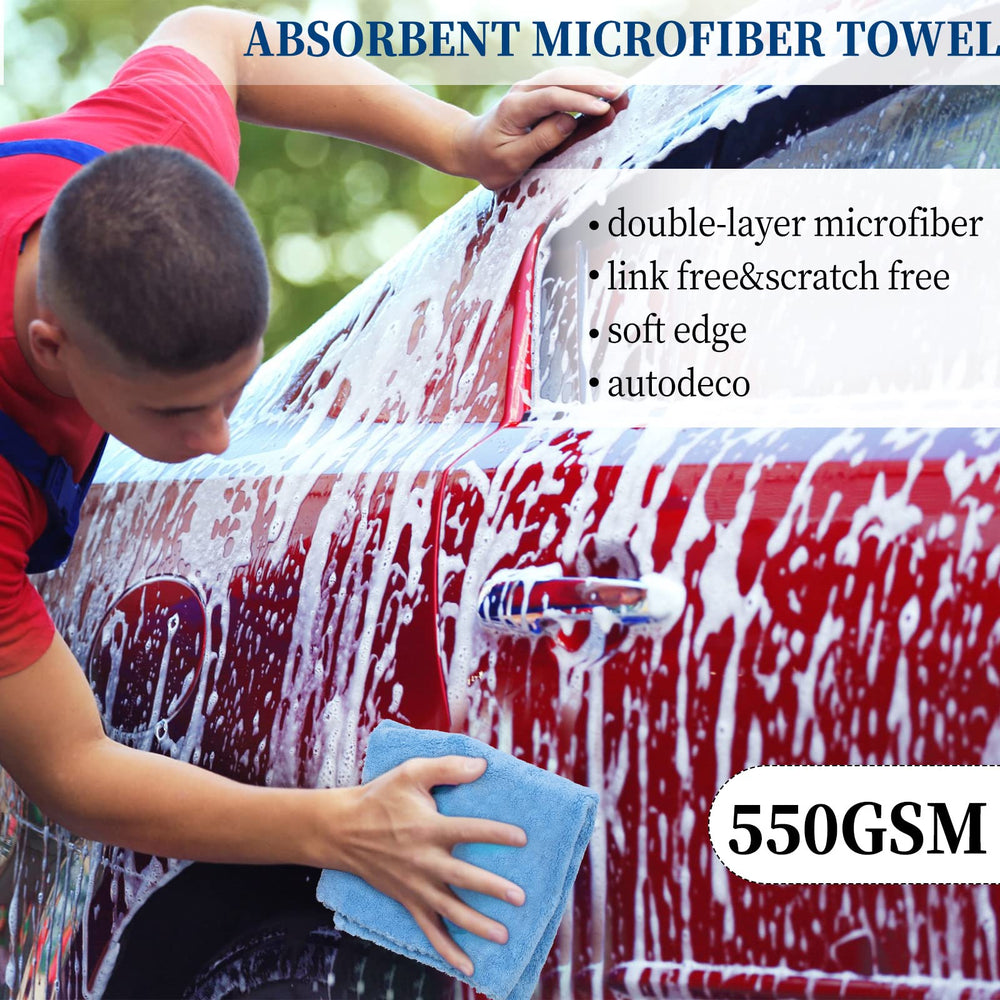 Tallew car wash towels soften surfaces while absorbing soap