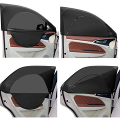 Tallew car window shade front screens provide sun protection while preserving outside visibility.