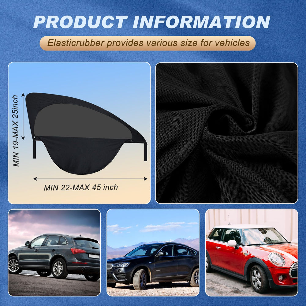 Tallew rear screens shield passengers from glare without sacrificing airflow.