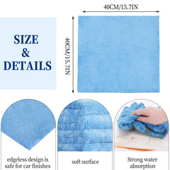 Tallew detailing towels double-sided plush for versatile polishing