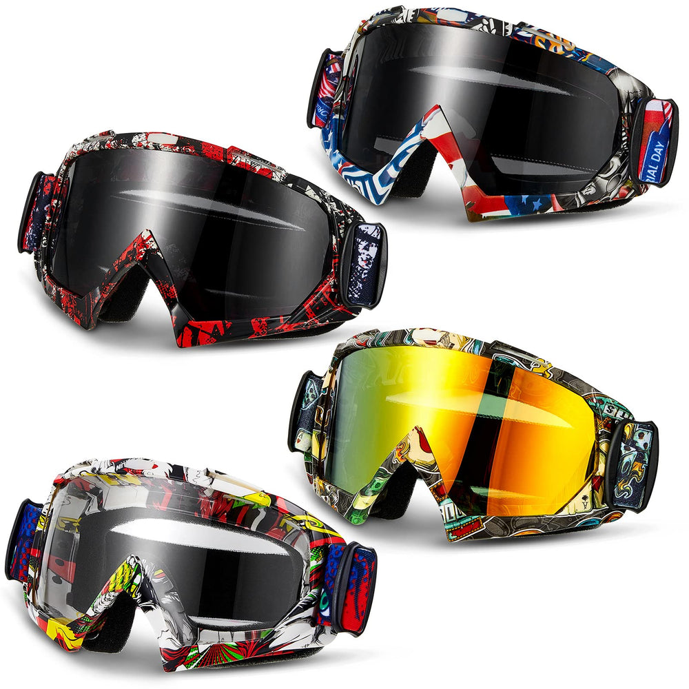 Tallew dirt bike goggles front view for wind protection and clear visibility