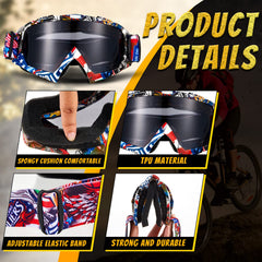 Tallew goggles side detail showing sturdy frame and helmet-friendly strap