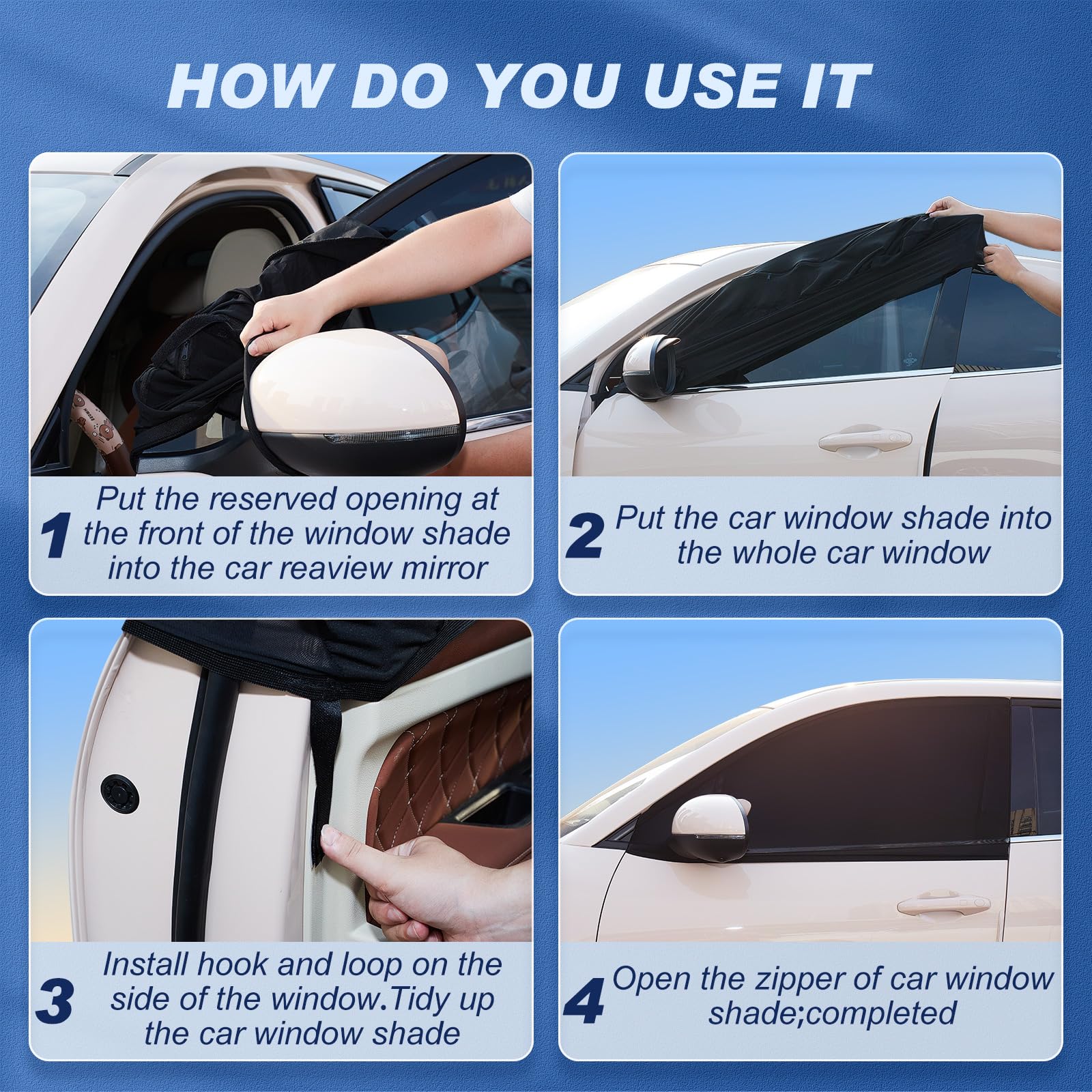 Tallew easy installation shows slip-on setup like wearing socks.