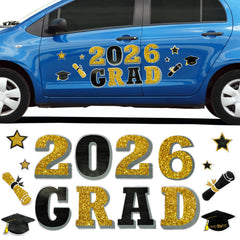 Tallew graduation cap magnet design for car decor and festive celebration.