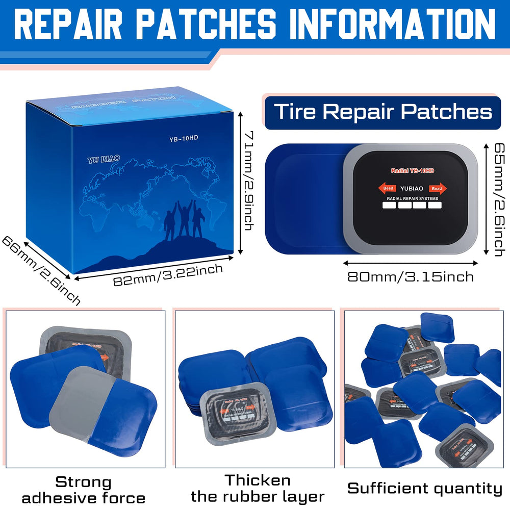 Tallew heavy-duty rubber patches provide strong adhesion for lasting fixes.