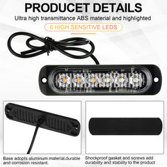 Tallew strobe lights mounted on a truck illustrate enhanced roadside warning.