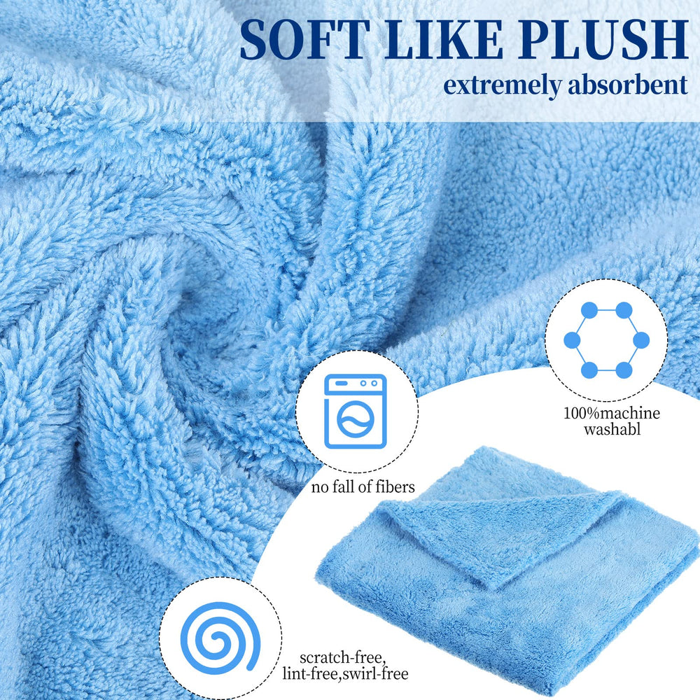 Tallew 40x40 cm towels absorb moisture efficiently during detailing