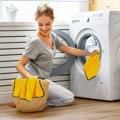 Tallew reinforced-edges microfiber cloths resist fraying during cleaning sessions.