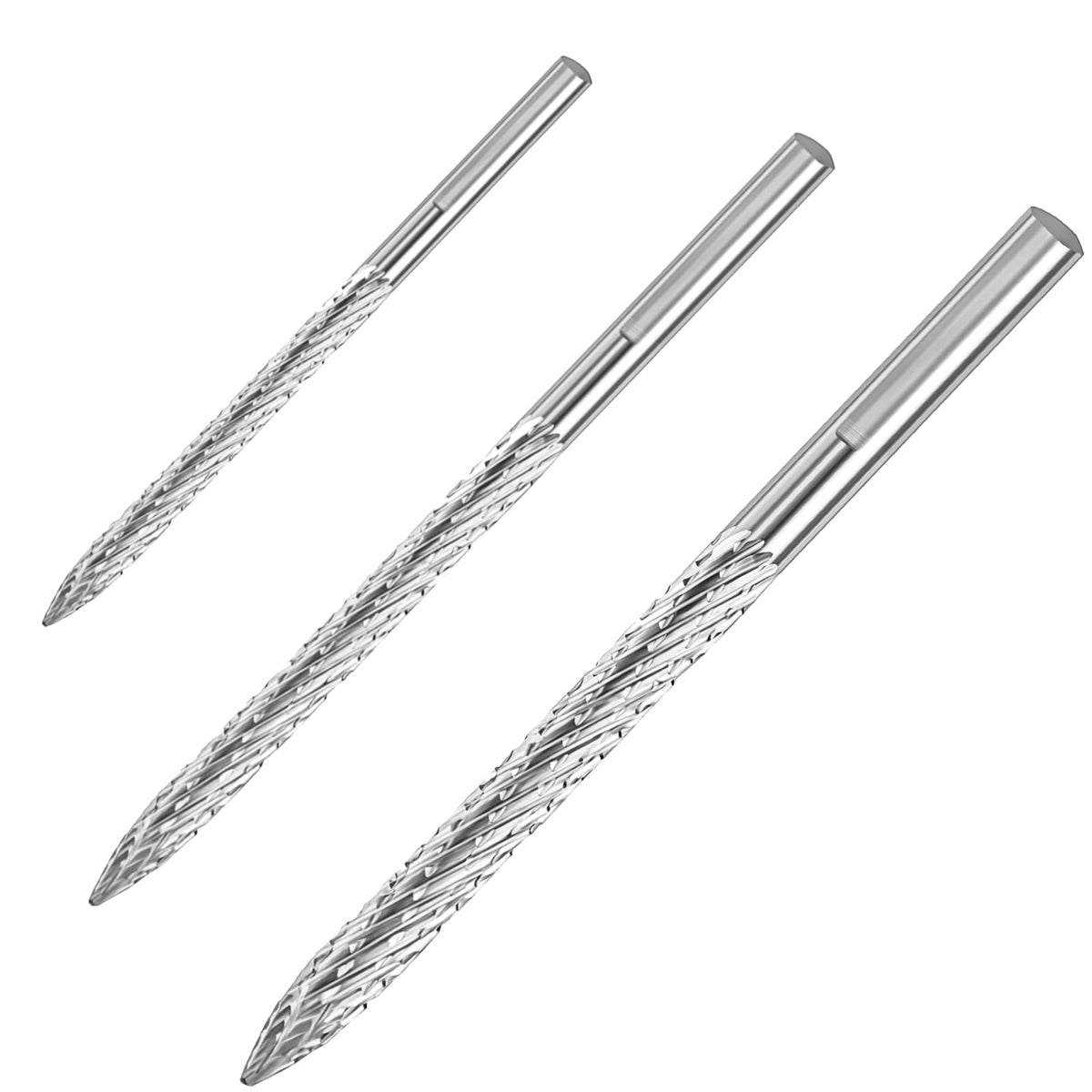 Tallew tire repair kit with three bit sizes for puncture prep and on‑site work