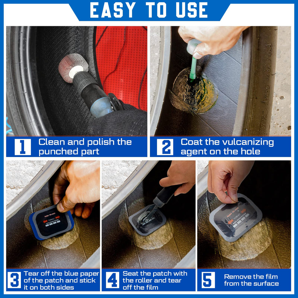 Tallew patches usable on cars, trucks, buses, and tractors