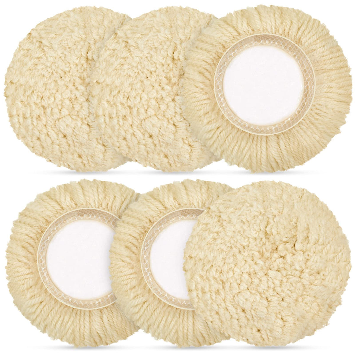 Tallew 3-inch wool polishing pad on drill aids smooth car finish