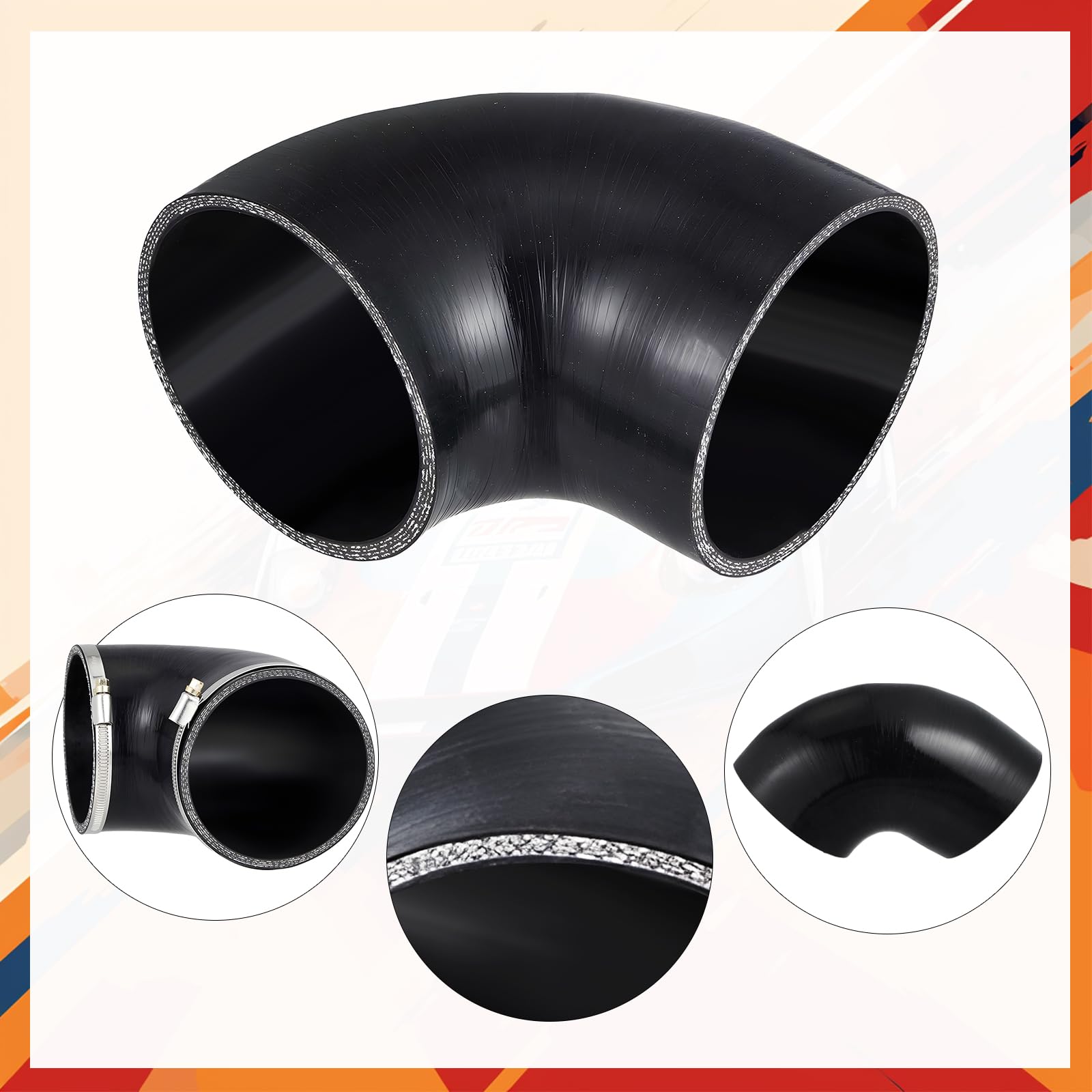 Tandefio 4-ply silicone tube resists cracking under heat and pressure.
