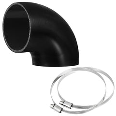 Tandefio 90-degree silicone elbow coupler for turbo intercooler piping with secure fit.