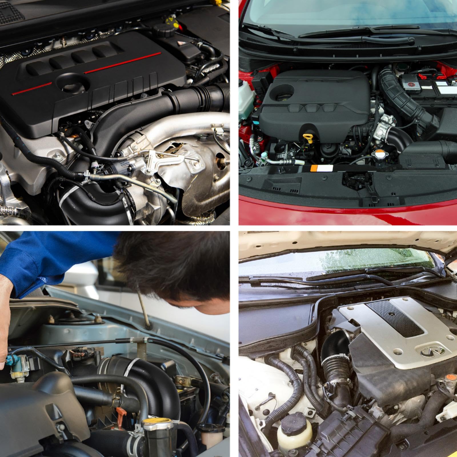 Tandefio cold air intake assembly with clamps for easy setup.