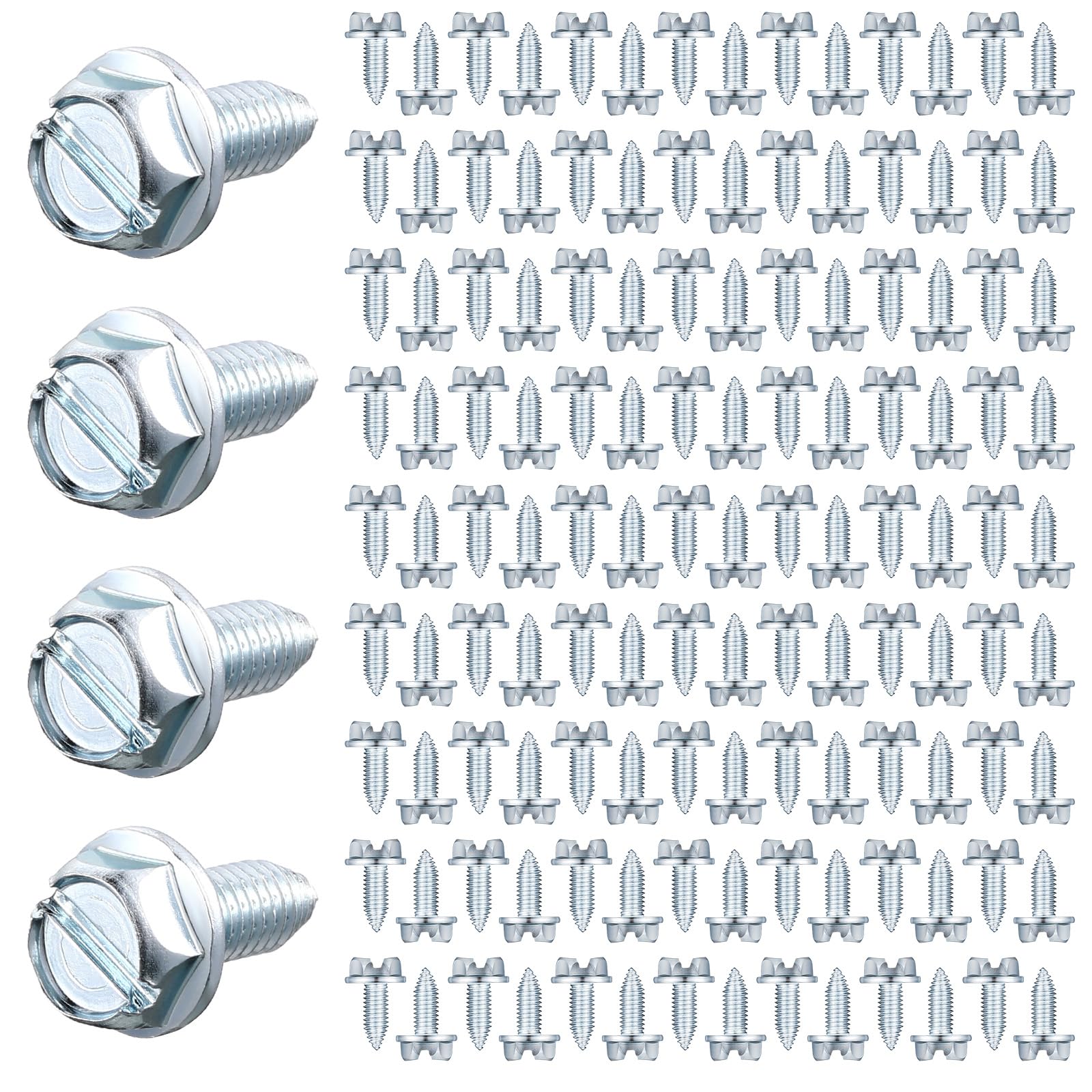 Tandefio 100-piece bulk license screws for front and rear plates