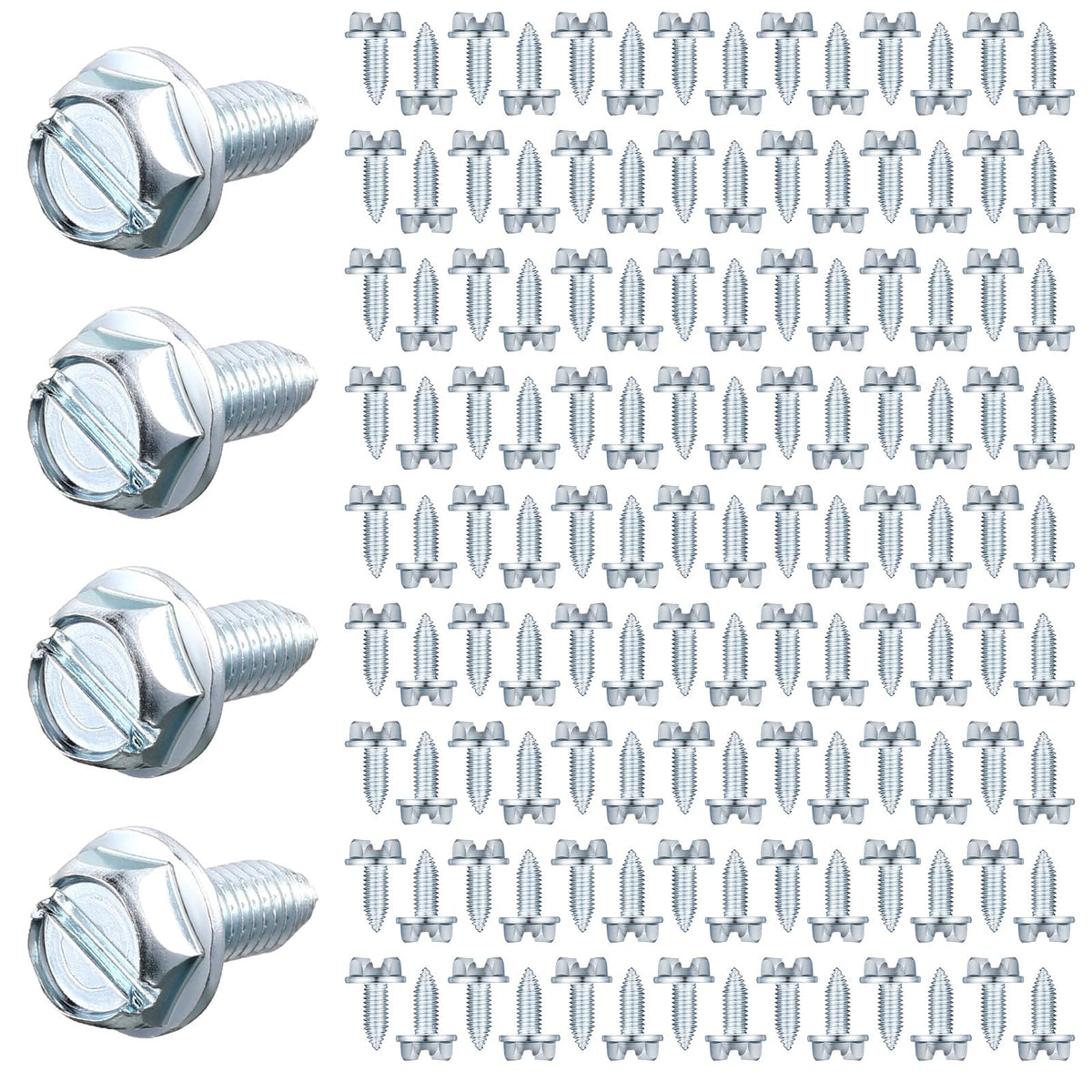 Tandefio 100-piece bulk license screws for front and rear plates
