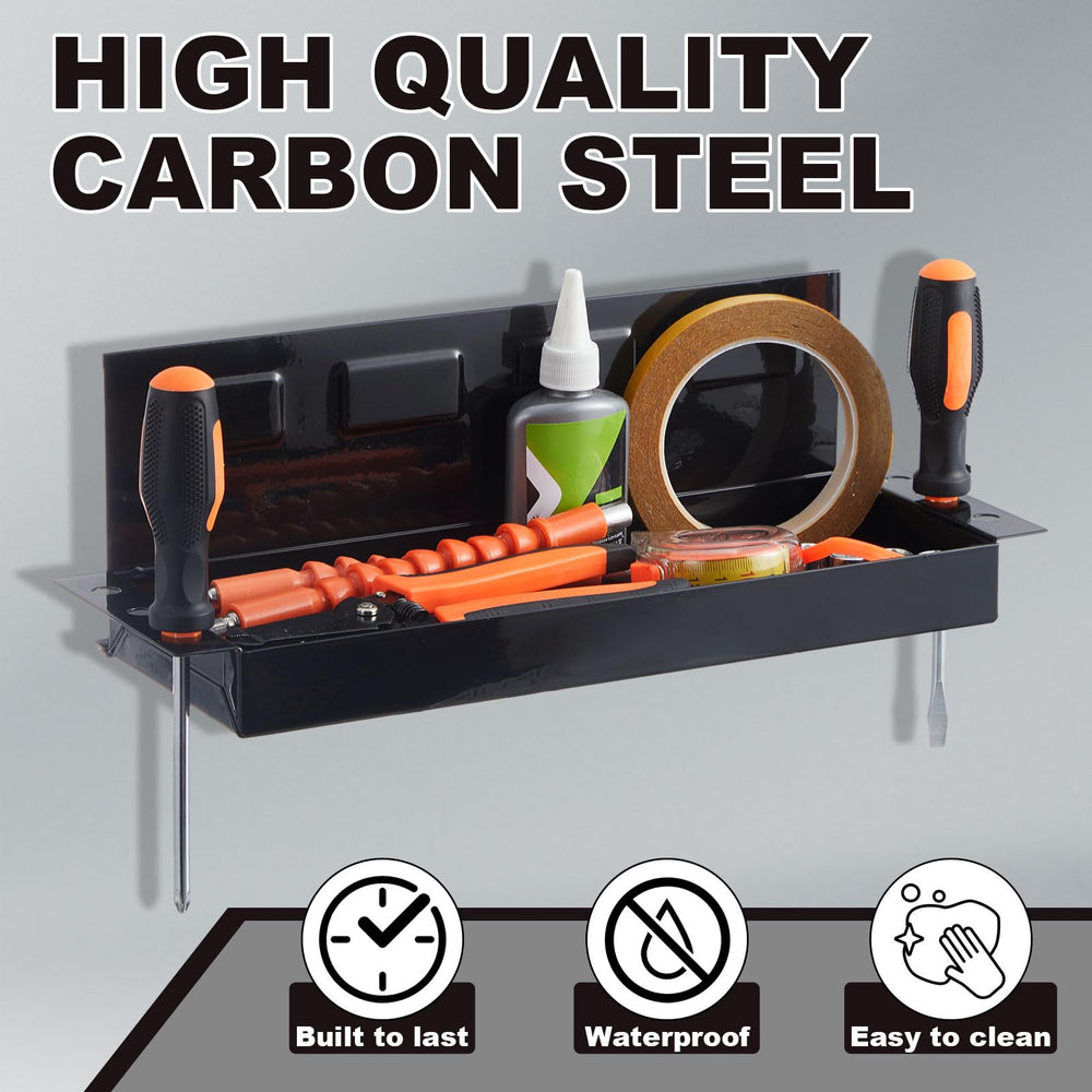 Tandefio magnetic can holder supports spray cans for easy reach.