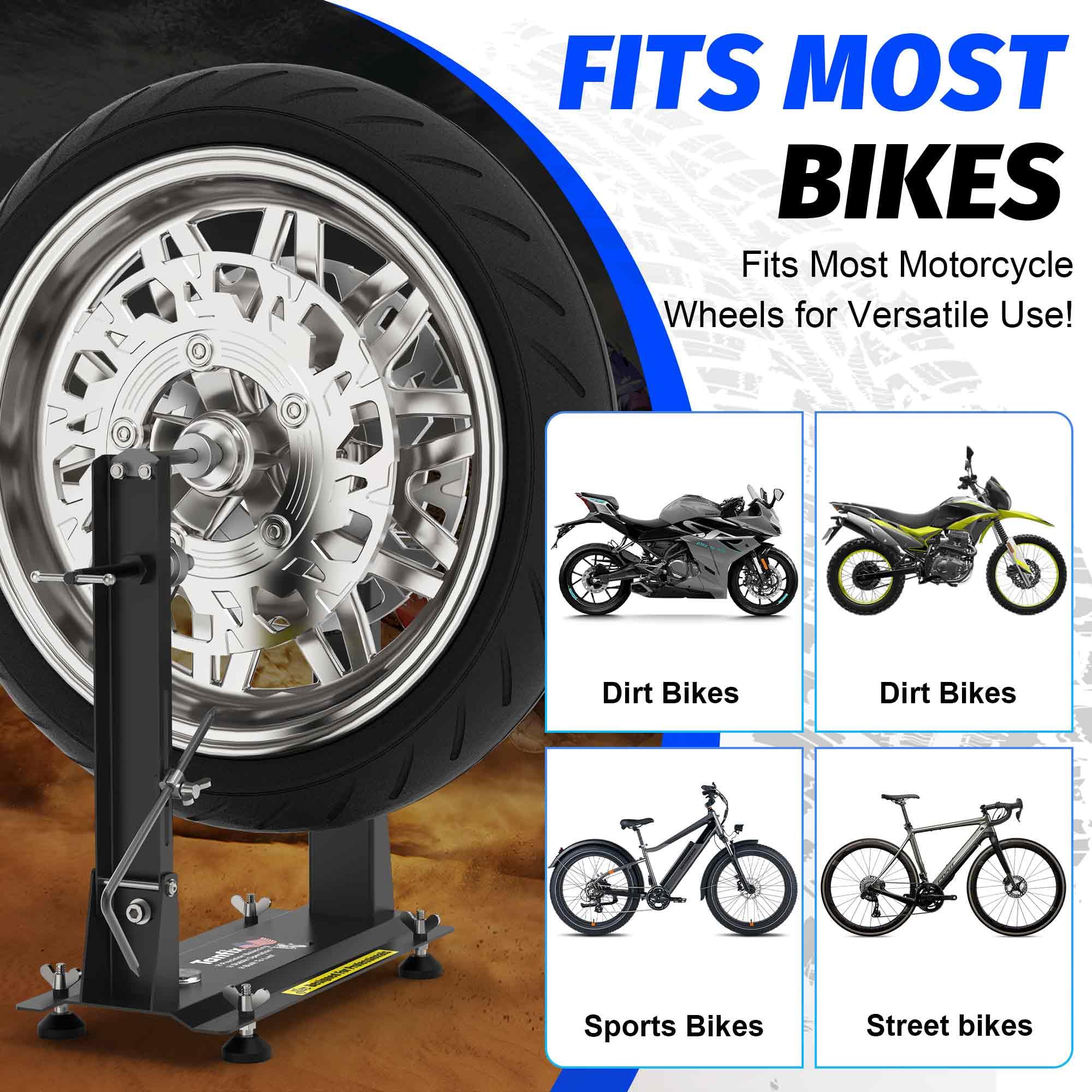 Tanfix dirt bike balancer showing adjustment features.