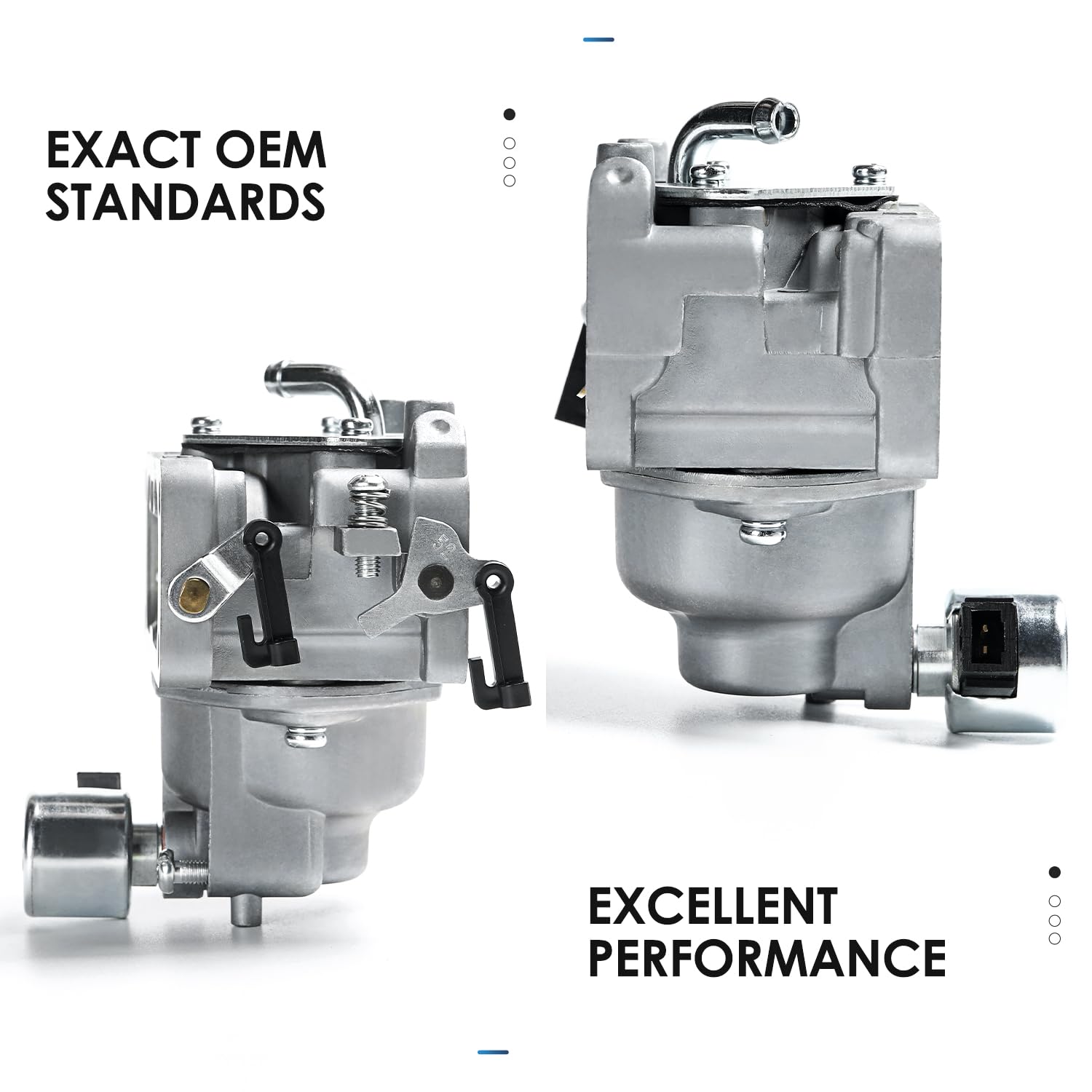 Tang carburetor installation guide image highlights correct alignment.
