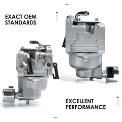 Tang carburetor installation guide image highlights correct alignment.