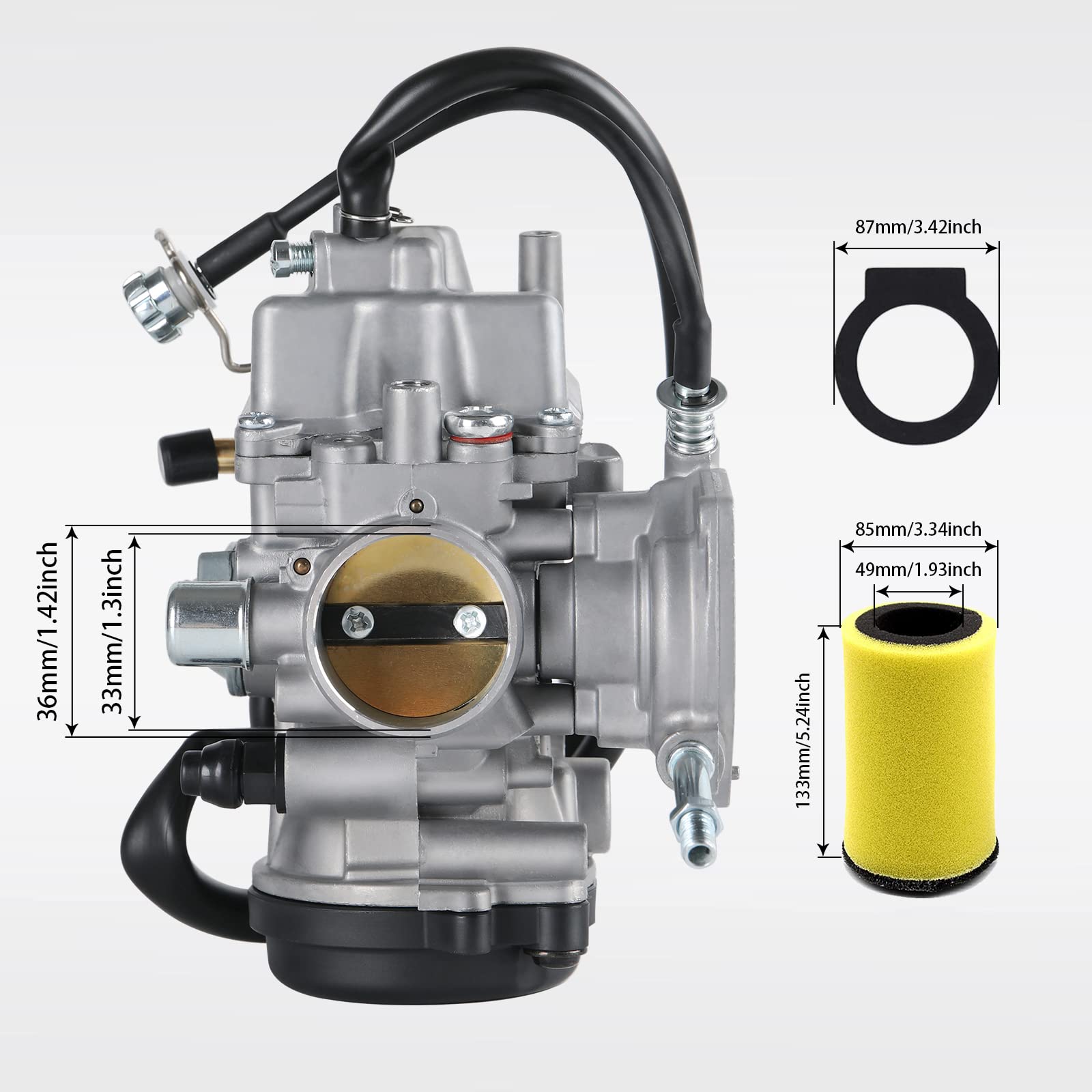 TANG Yamaha Wolverine 450 YFM450FX carburetor delivering stable throttle response