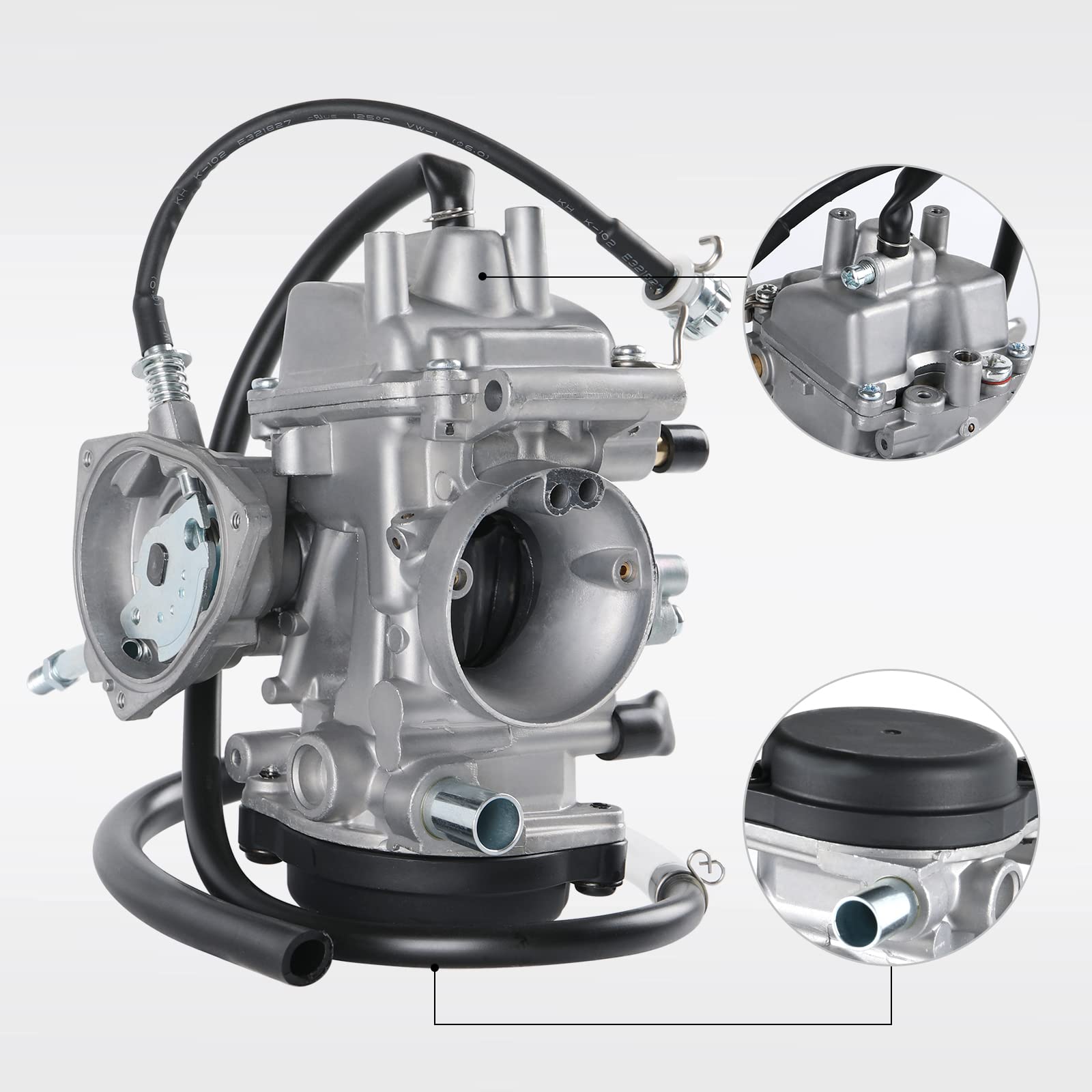 Cleaner brush with air and fuel filters included for easy maintenance