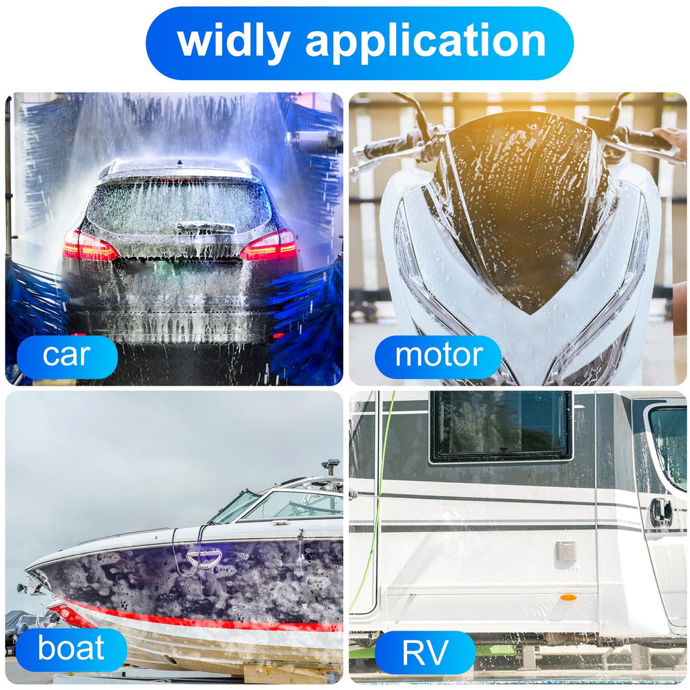Tanlade brush head suits cars, RVs, boats, and more.