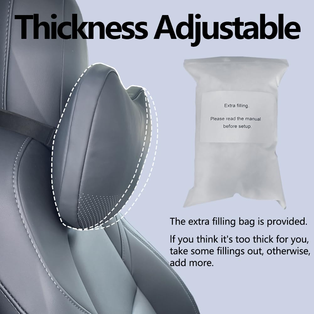 TANOLA TESBEAUTY headrest adjustable thickness feature for personalized comfort