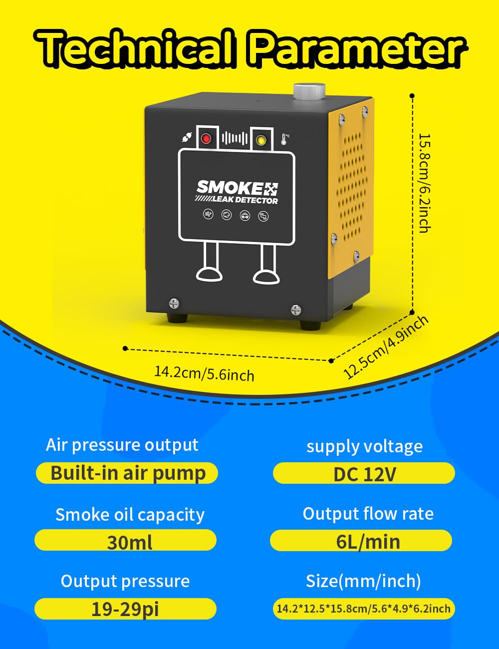TAOPOWER Smoke Machine compact weight emphasizes easy storage and handling.