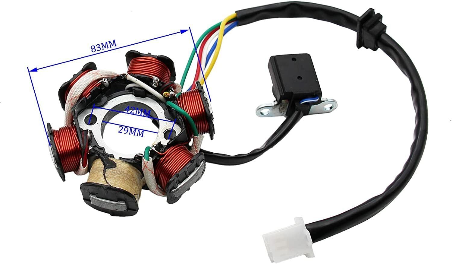 TAOTAO ignition magneto stator 125cc model fitting CHEETAH and FORCE bikes with plug-ready connector