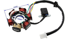 TAOTAO ignition magneto stator 125cc model fitting CHEETAH and FORCE bikes with plug-ready connector