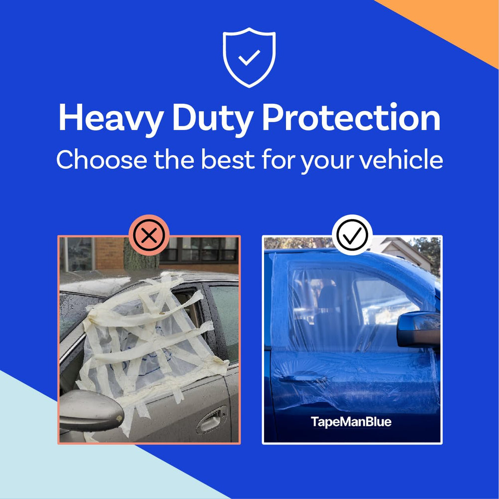 TapeManBlue American-made collision wrap for durable temporary protection