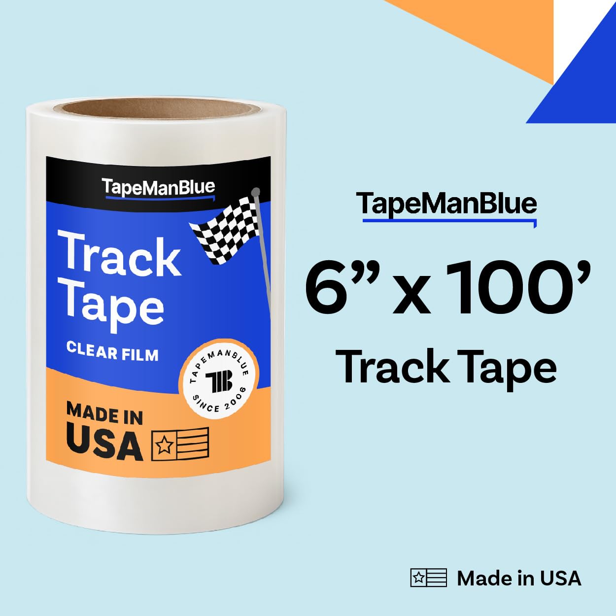 TapeManBlue protective film clear car wrap guards against debris and bugs.