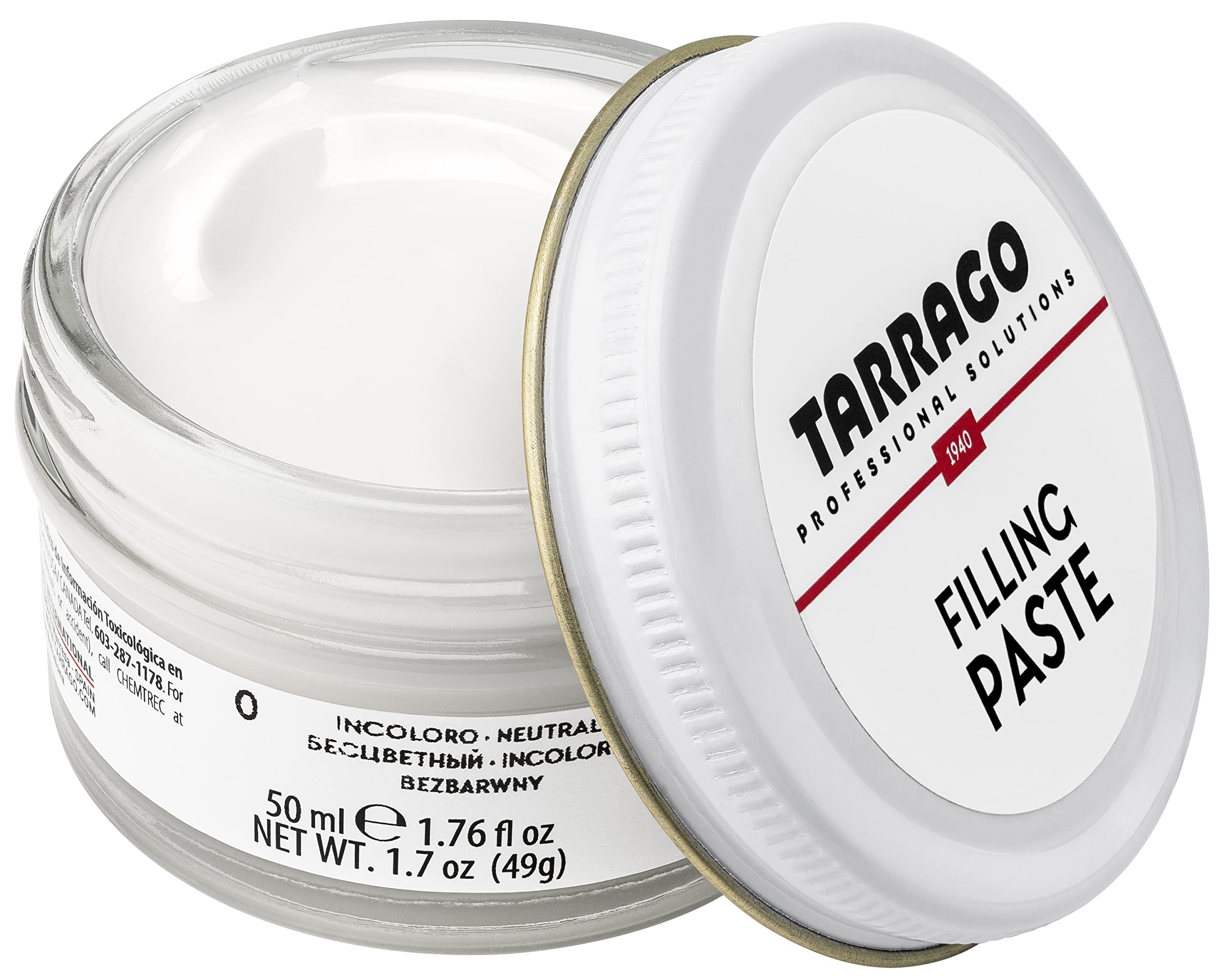 Tarrago Filling Paste 50ml close-up for colorless leather repair